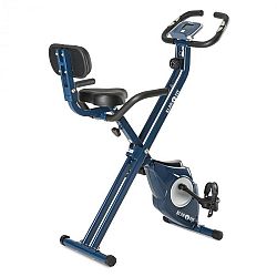 KLARFIT Azura Pro X-Bike, kolo na domácí trénink, do 100 kg, měřič tepu, sklápěcí, 3 kg, modrý