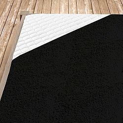 Napínací froté prostěradlo černé Dvojlůžko - standard, 180x200 cm Froté