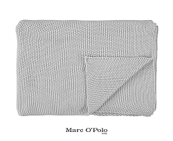 Pletený pléd Marc O Polo Nordic Silver 130x170 cm šedá
