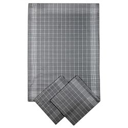 Set kuchyňských utěrek tmavě šedý 50x70 cm bavlna