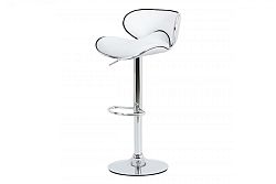 Barová židle AUB-455 WT bílá / chrom Autronic