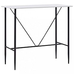 Barový stůl 120x60 cm Dekorhome Bílá
