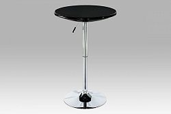 Barový stůl AUB-5010 BK černá vysoký lesk / chrom Autronic