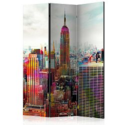 Paraván Colors of New York City Dekorhome 135x172 cm (3-dílný)