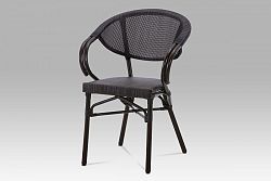 Zahradní židle AZC-110 BK hnědá / černá Autronic