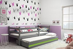 Dětská postel pro 2 děti Elza + matrace ZDARMA! Elza : Dekor Grafit/bílá