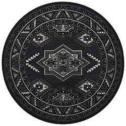 Kruhový koberec Mirkan 104440 Black-160x160 (průměr) kruh