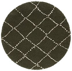 Kusový koberec Allure 104404  Olive/Green-120x120 (průměr) kruh