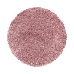 Kusový koberec Fluffy Shaggy 3500 rose kruh-80x80 (průměr) kruh