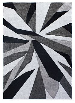 Kusový koberec Hand Carved Shatter Black/Grey-120x170