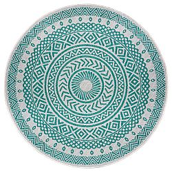 Kusový koberec Jaffa 105213 Emerald green Cream kruh-160x160 (průměr) kruh