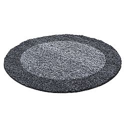Kusový koberec Life Shaggy 1503 grey kruh-120x120 (průměr) kruh