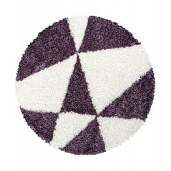 Kusový koberec Tango Shaggy 3101 lila kruh-80x80 (průměr) kruh
