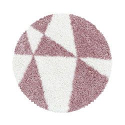 Kusový koberec Tango Shaggy 3101 rose kruh-80x80 (průměr) kruh