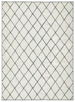 Kusový koberec Twin-Wendeteppiche 103117 grün creme-80x350