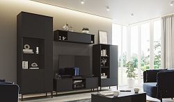 Moderní obývací pokoj Crazy sestava B, černá