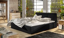 Moderní postel Bregen 180x200cm, černá