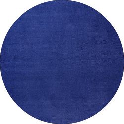 Modrý kulatý kusový koberec Fancy 103007 Blau kruh-133x133 (průměr) kruh
