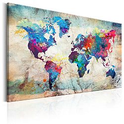 Obraz - World Map: Colourful Madness