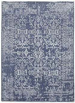 Ručně vázaný kusový koberec Diamond DC-JK 1 Jeans blue/silver-160x230