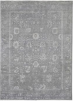 Ručně vázaný kusový koberec Diamond DC-VASE 3 Silver/silver-180x275