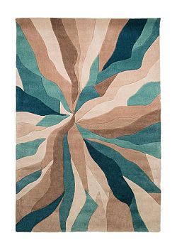 Ručně všívaný kusový koberec Infinite Splinter Teal-120x170
