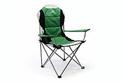Divero 35116 Skládací kempingová rybářská židle Deluxe - zeleno/černá