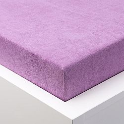 Hermann Cotton Napínací prostěradlo froté EXCLUSIVE fialové 2x 90 - 100 x 200 cm