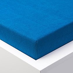 Hermann Cotton Napínací prostěradlo froté EXCLUSIVE královsky modré 90 - 100 x 200 cm