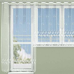 Hotová žakárová záclona DAFNÉ - balkonový komplet