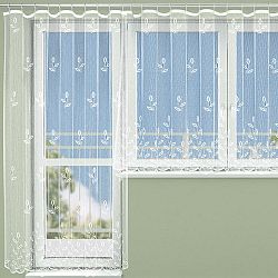 Hotová žakárová záclona GLORIA - balkonový komplet