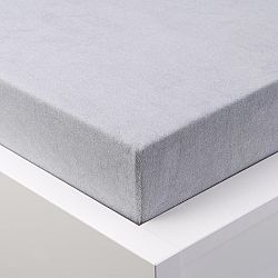 Napínací prostěradlo froté EXCLUSIVE šedé 90 - 100 x 200 cm