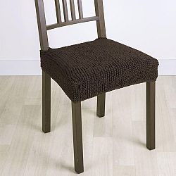 Nueva Textura decoDoma napínací potah strečový GLAMOUR hnědé židle 2 ks 40 x 40 cm
