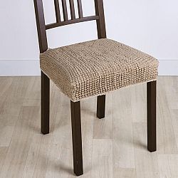 Nueva Textura decoDoma napínací potah strečový GLAMOUR oříškové židle 2 ks 40 x 40 cm