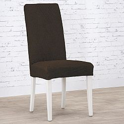Nueva Textura decoDoma napínací potah strečový NIAGARA čokoládová židle s opěradlem 2 ks 40 x 40 x 55 cm