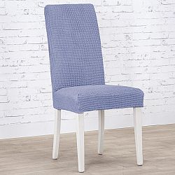 Nueva Textura decoDoma napínací potah strečový NIAGARA modrá židle s opěradlem 2 ks 40 x 40 x 55 cm