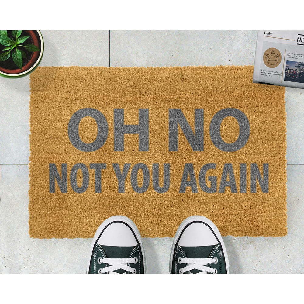 Rohožka Artsy Doormats Oh No Not You Again Grey, 40 x 60 cm