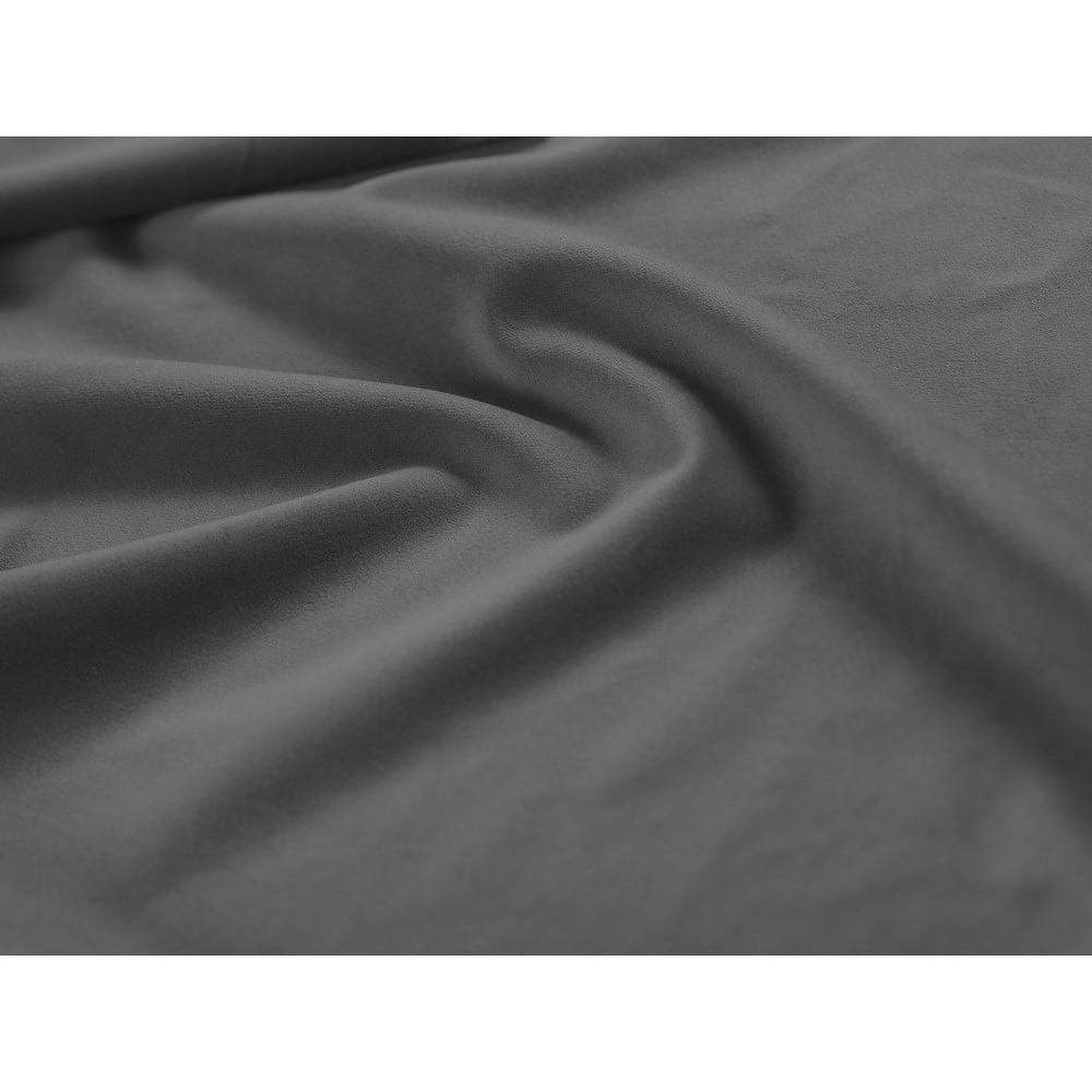 Tmavě šedé čelo postele se sametovým potahem Windsor & Co Sofas Apollo, 180 x 120 cm